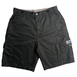 Pelagic Shorts Mens Sz 34 Black Socorro Cargo Offshore  Performance Fish